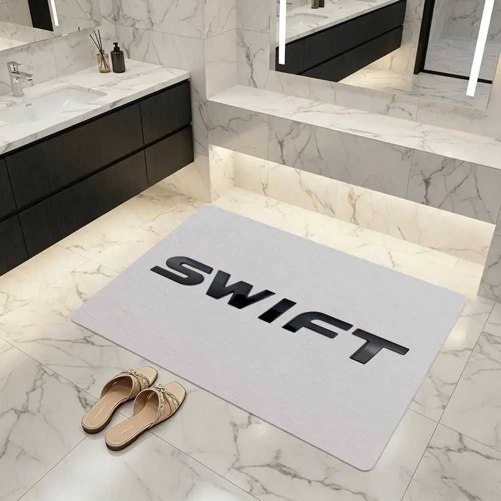 Floor Mat Diatomite Bath Mat, Quick Dry, Absorbent, Multi-Scene Mat Camping Car Brand S-Swift