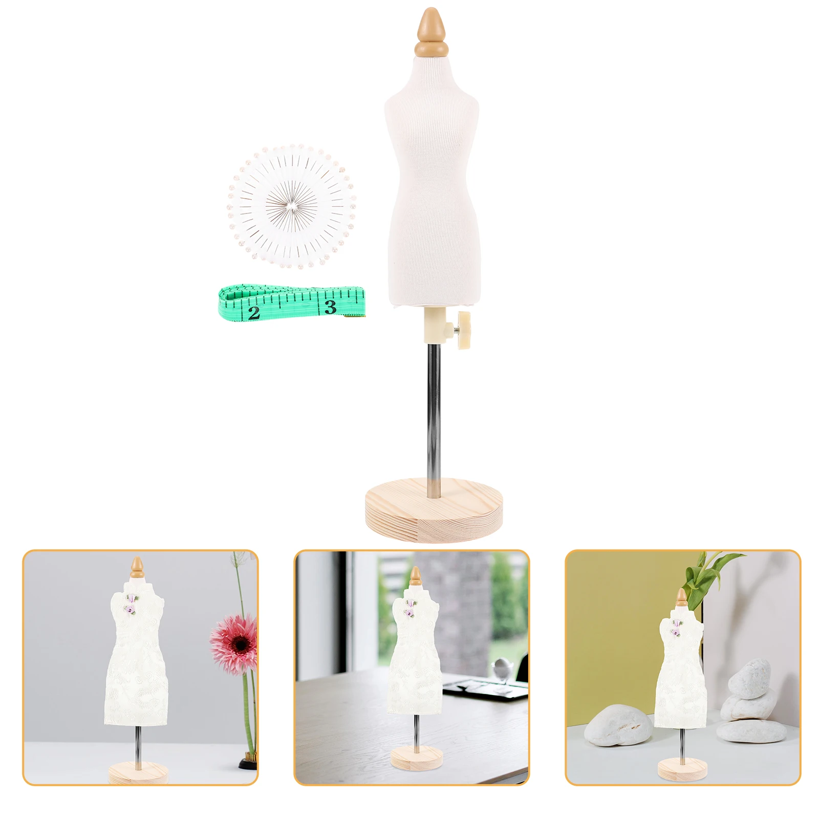 

Dress Form Mannequin Base Stand Sewing 1/4 Size Mini Tailor Dressmaker Clothes Display Stand Sewing Display