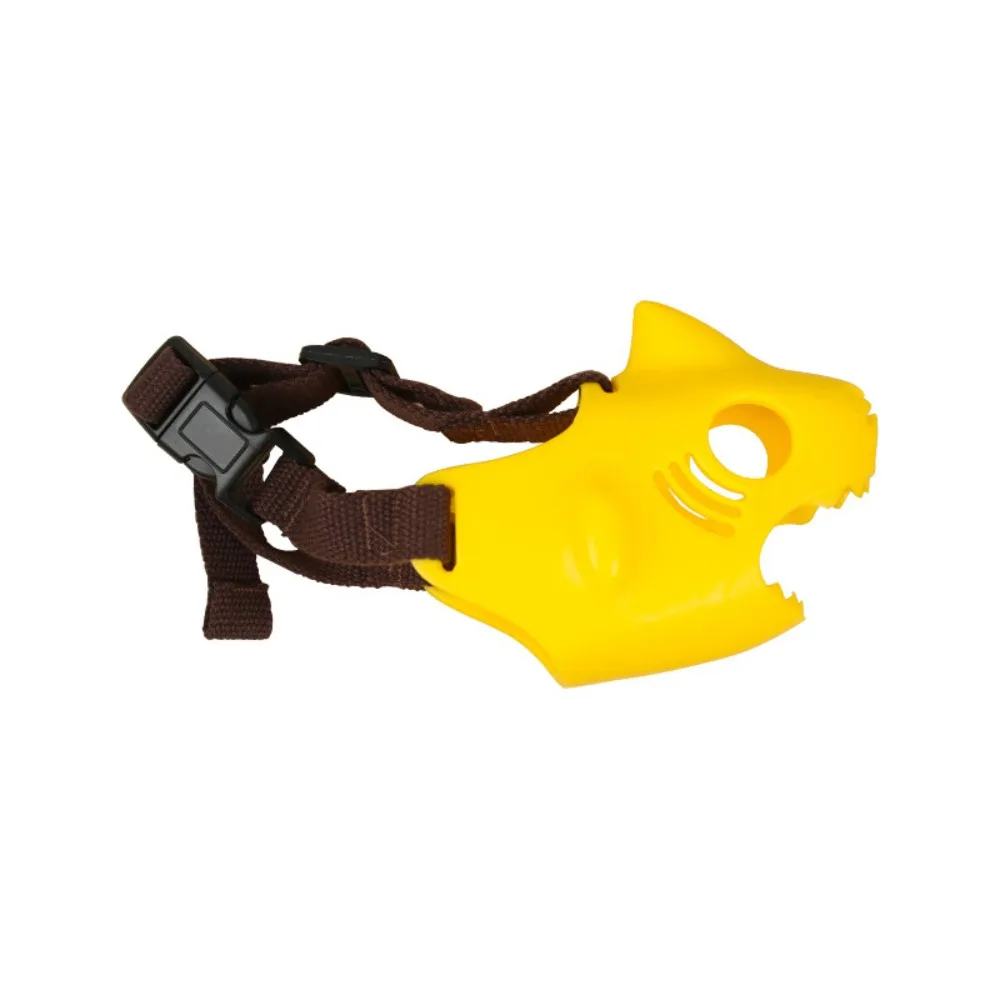 

Pet Mask Cartoon Dog Muzzle Mask Shark Shape Adjustable Dog Anti-bite Muzzle Drinkable Breathable Pet Mouth Cover Travel