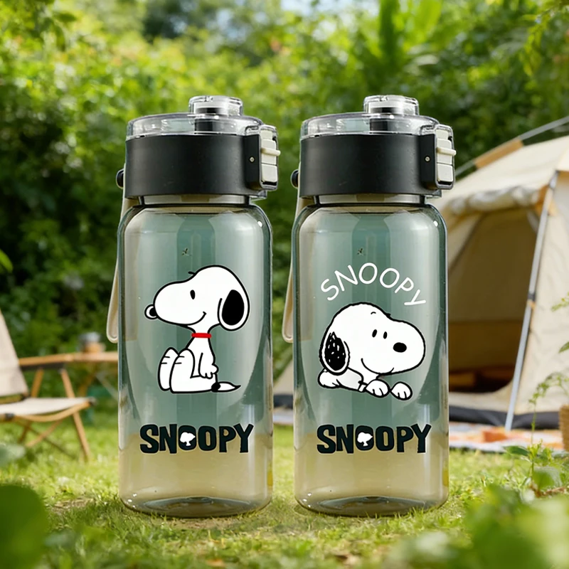 Snoopyed 600ml Good-looking Water Cup for Men Women Anime Cartoon Fashion Cups Students Portable Fashion Sports Water Bottle