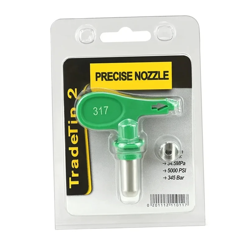 فوهة أطراف بدون هواء من سلسلة 2-5 عالية الضغط مع واقي 7-8 فوهة لأدوات رذاذ الطلاء بدون هواء Wa9ner