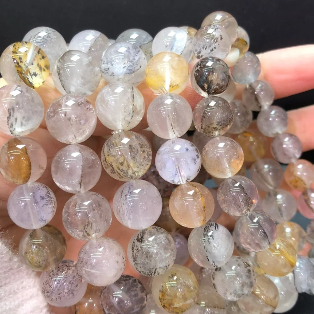 

Натуральный браслет из маленьких бусин огненного кварца-гематоида ручной работы для женщин, целебный кристалл, подарок для влюбленных и подруг, 1 шт.