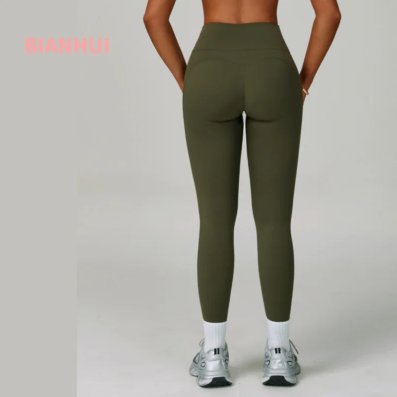 

BIANHUI Outdoor Women's Pants Yoga Tight High Waist Hip Lift Slimming Fitness Wear Outdoor Running Sports Sporty Leggings Woman