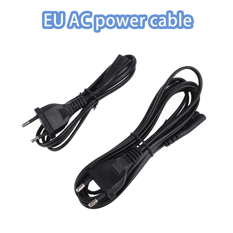 

1Pcs EU Power Cord EU AC Power Cable Figure 8 C7 To European 2 Pin AC Plug Power Cable Cord For PS4 Xbox PS5 Power Cord