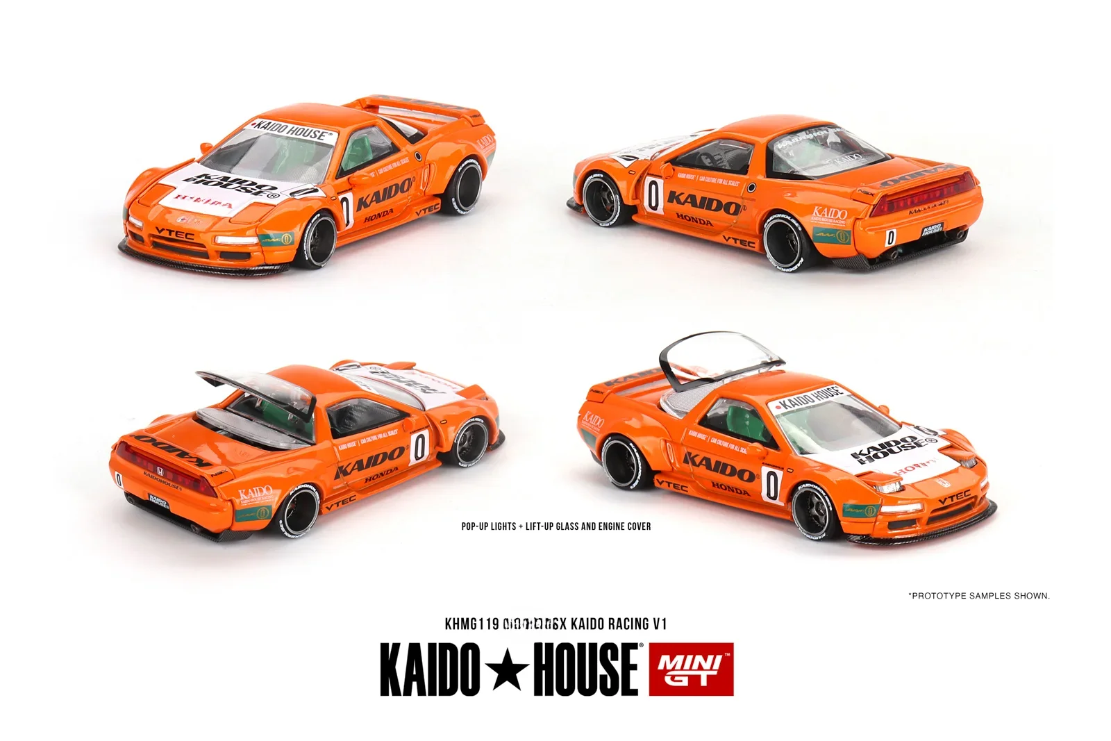 

Литые модели автомобилей Kaido House MINIGT 1:64 NSX Kaido Racing V1