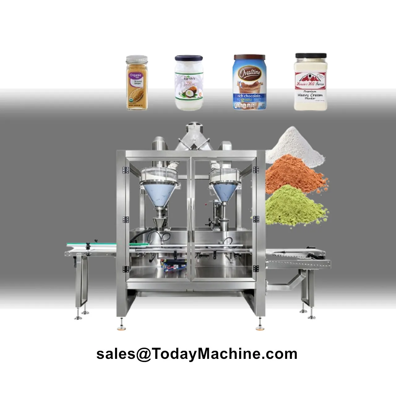 Automatic Seasoning Protein Coffee Spice Powder Auger Filler Jar Bottle Packing Filling Machine