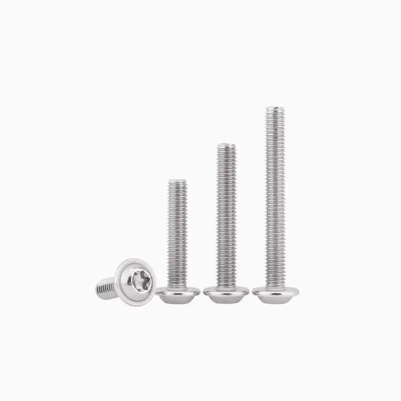 

304 Stainless Steel Round Head Plum Blossom Screw With Washer Bolt M3 M4 M5 M6 M8