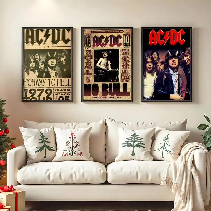روك باند A-ACDC ملصق غرفة جدار ديكور فني ملصقات مقاومة للماء لتزيين غرفة النوم المنزلية #3