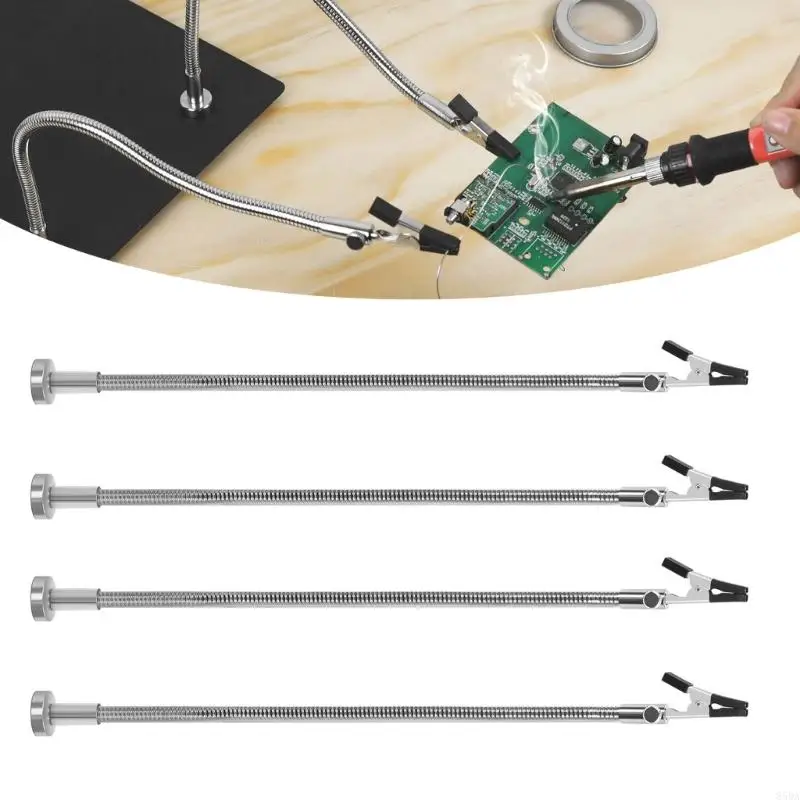 

2/4Pcs Circuit Board Support Tool Clamps with Bendable Metal Arms Soldering Tool for Laboratory and Home Use