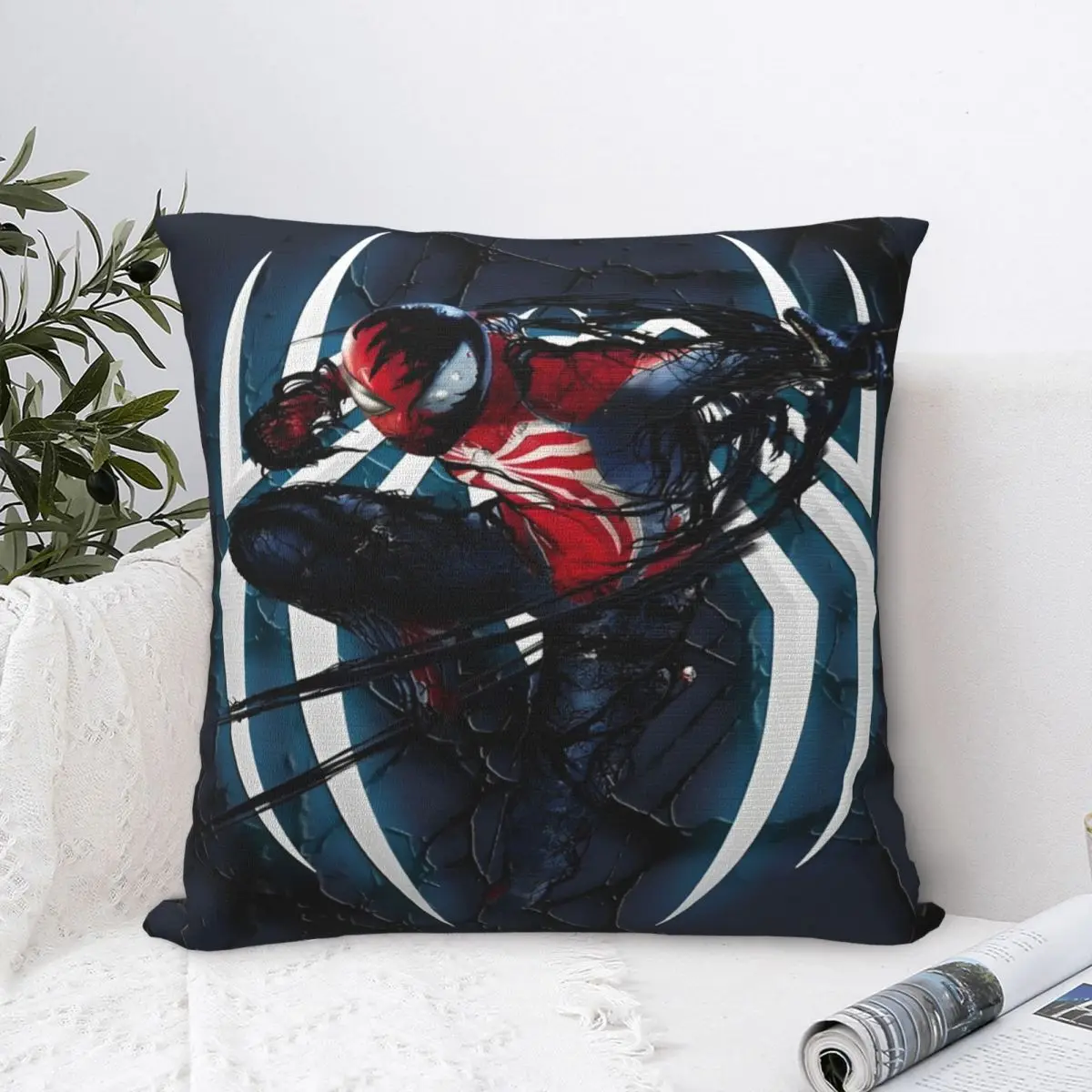 Decorative Pillow Cover Spider Man Spider-Man Merch Car Pillow Case Cover Zipper Multi-Size Wholesale