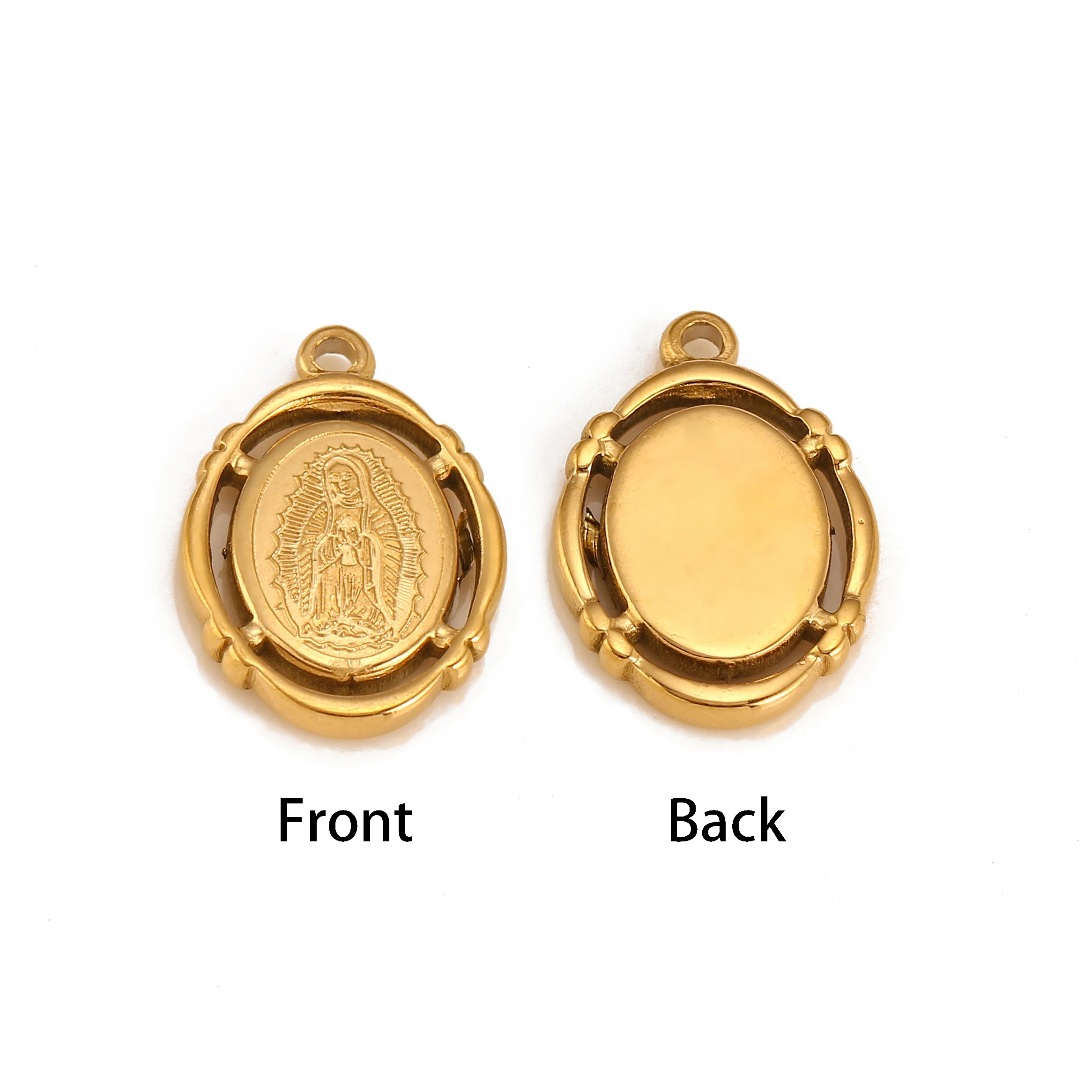 3Pcs Stainless Steel Angel/Virgin Mary Charms for Bracelet Earrings Necklace Pendants Making Handmade DIY Jewelry Making Finding - Image 3