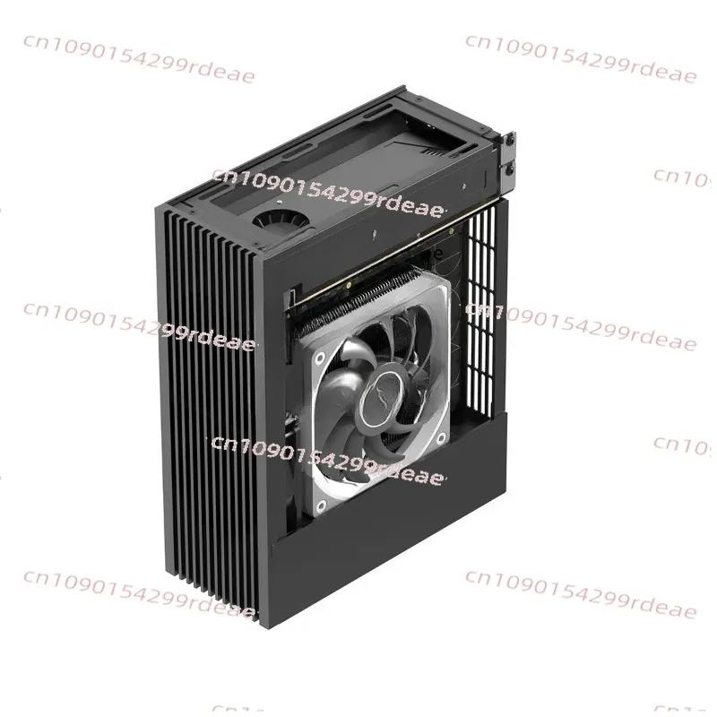 R2S half-height graphics card air-cooled flex in-line 4.9L small 1u aluminum alloy cnc knife card mini chassis
