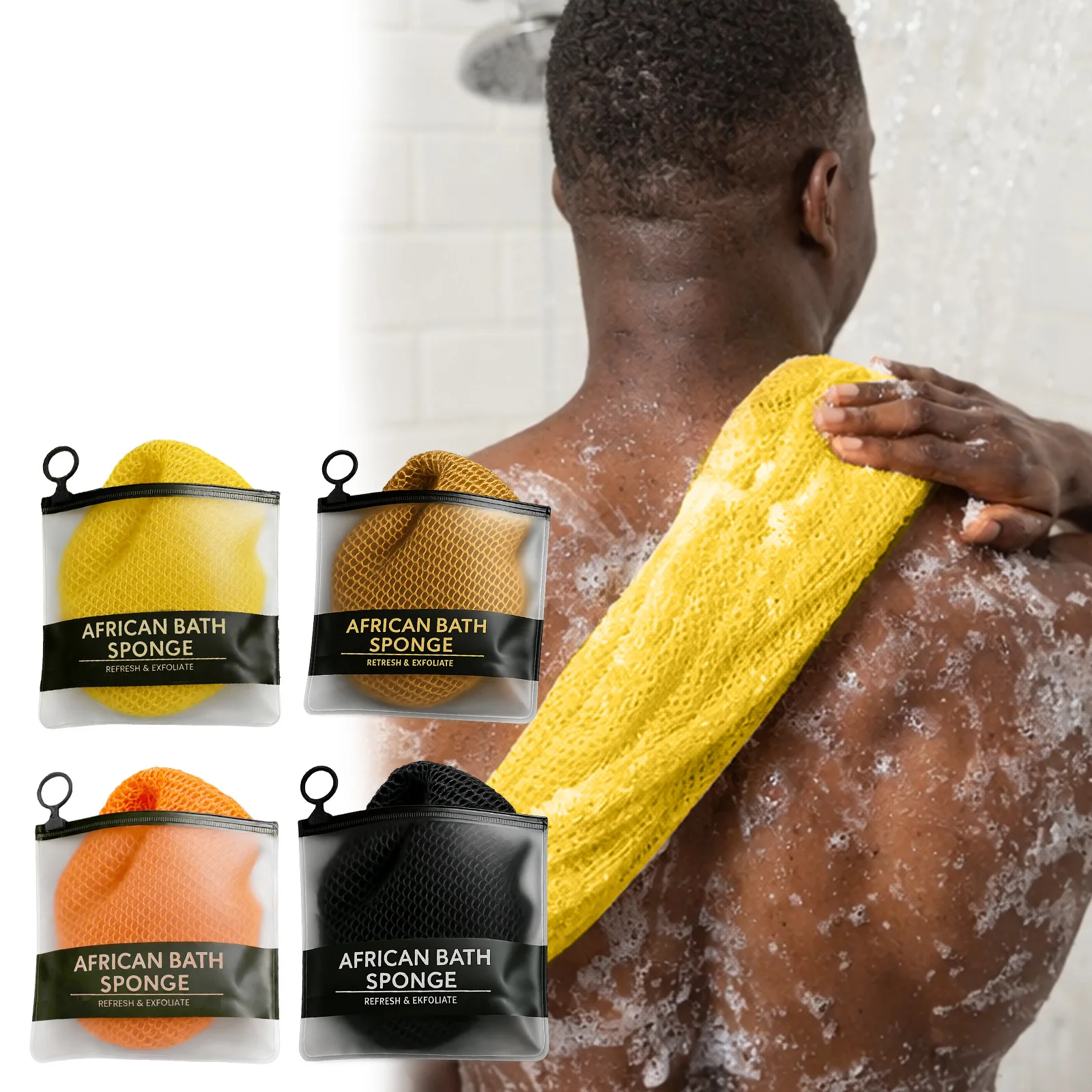 

Exfoliating Scrub Bath Towel Effective Clean Back Skin Gently Remove Dead Skin Dirt Smooth Rough Skin Durable Bath Cleanse Tool