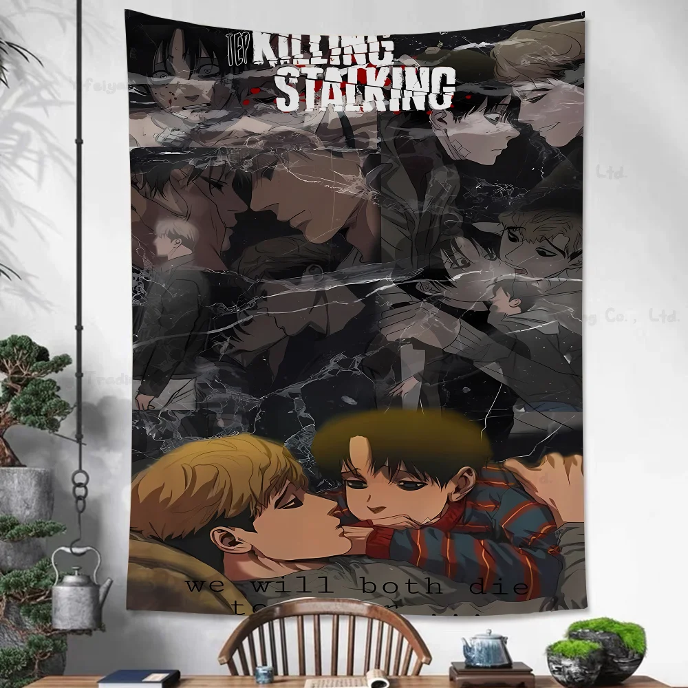 Anime K-Killing S-Stalking Cartoon Tapestry Wall Hanging Decoration Household Home Decor