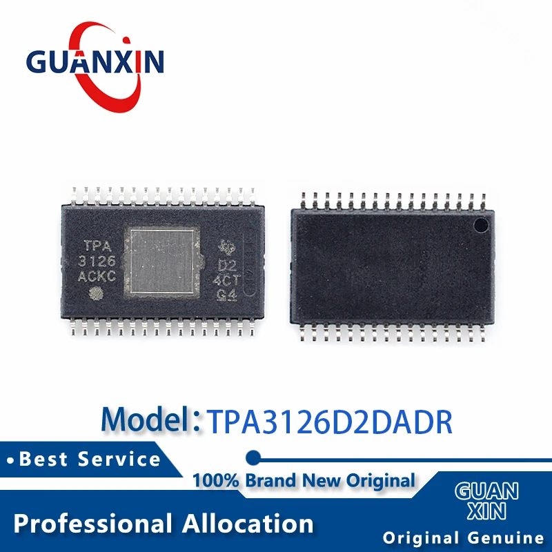 

100% New TPA3126D2DADR TPA3126D2DAD Marking TPA3126D2 HTSSOP-32 TPA3126D2