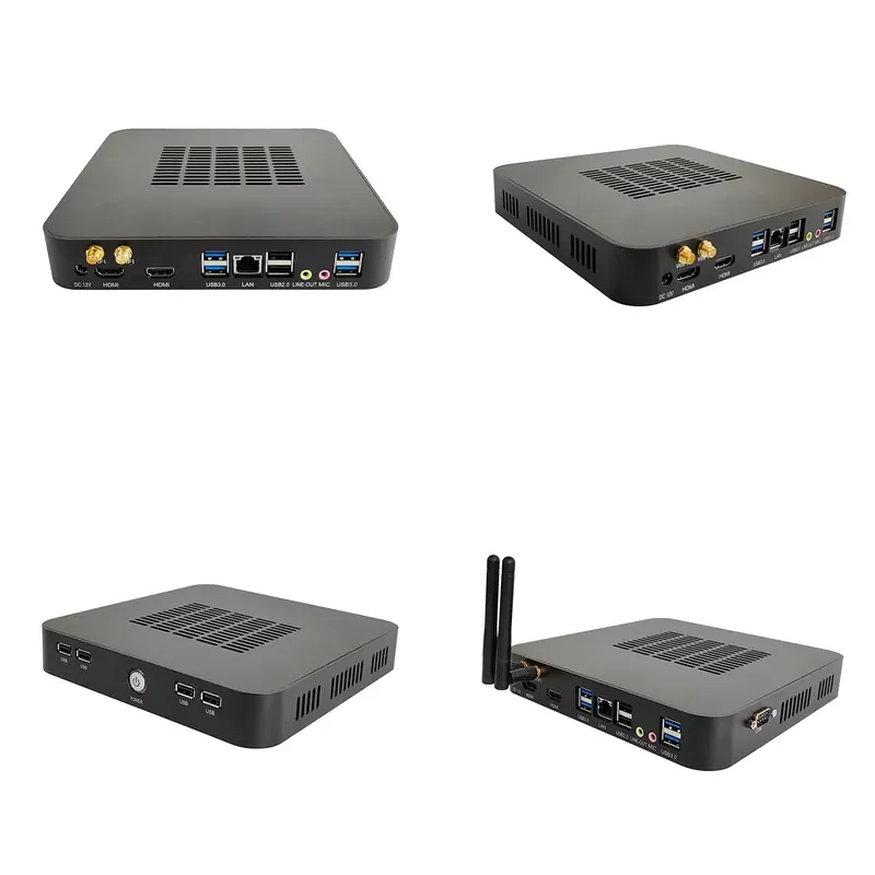 2026  Dual Mini Desktop Computer HD4008 Support Kaby Lake I3 7100H DDR4 RAM 1*COM MSATA M.2 SSD