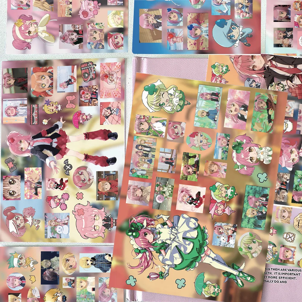8Pcs Waterproof Journal Collage Stickers Cute Figure Pattern DIY Decor Decals
