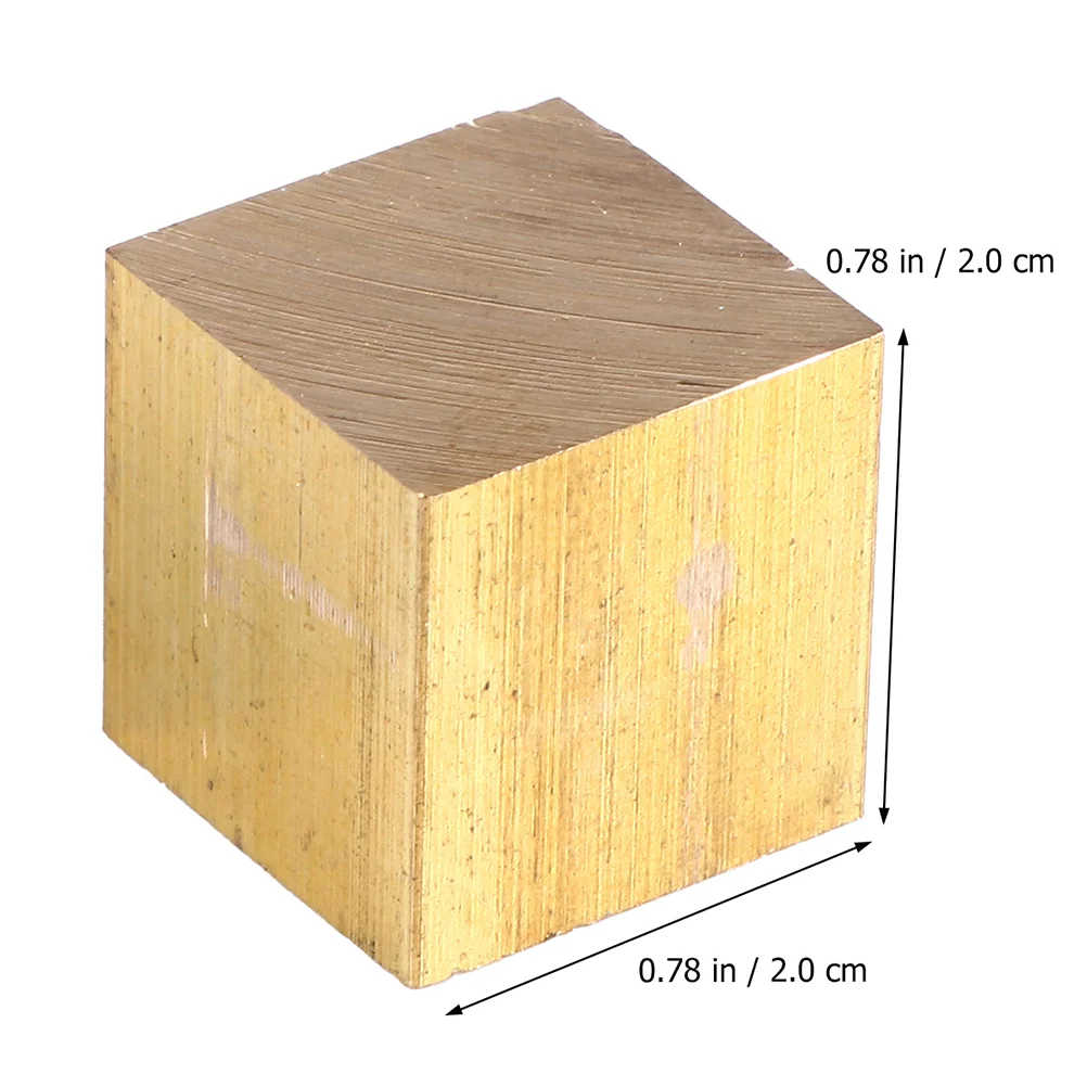 8pcs Cube 2cm Edge Length Copper Cubes For Density Investigation Iron Aluminum Wood Physics Classroom Experiments Storage Case