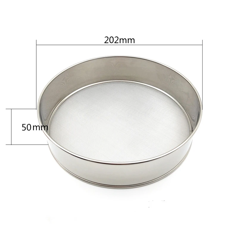 

304 Stainless Steel Flour Sieve 60 Mesh Thickened Sesame Baking Tools Holding Ultrafine Flours Sift Kitchen Accesories