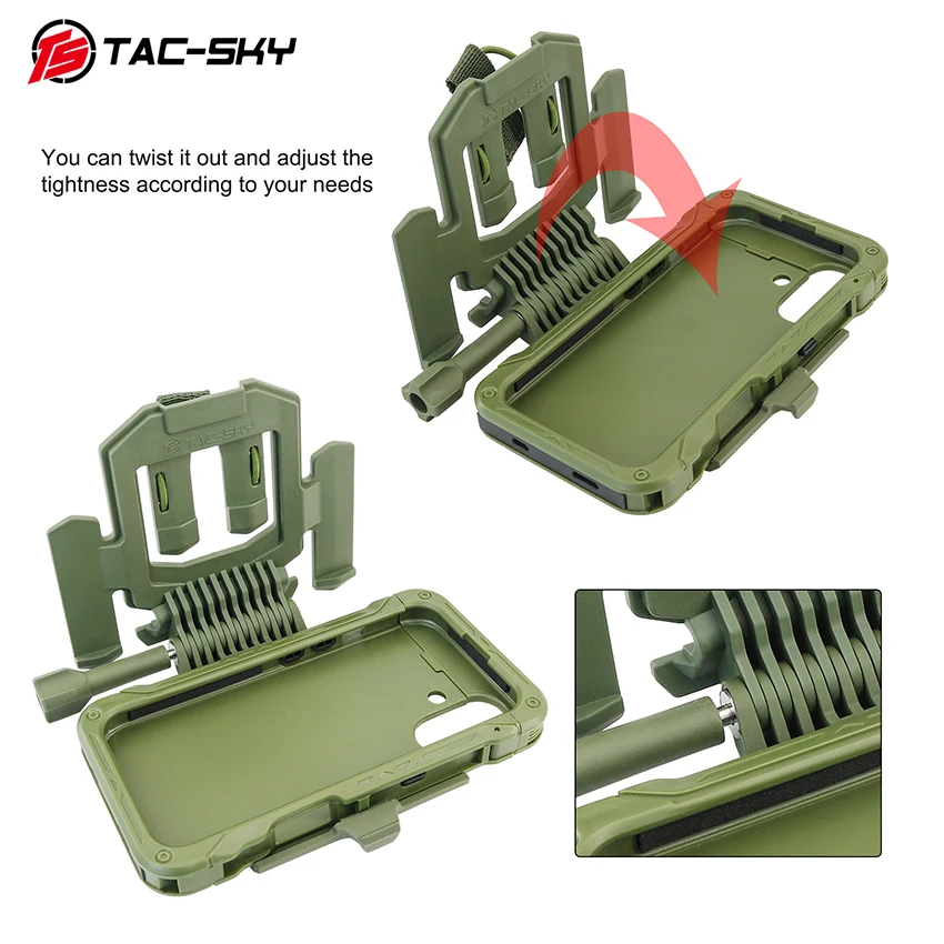 

TS TAC-SKY Tactical Adapter Phone Mount or Phone Case Only Compatible with Iphone 16 Plus