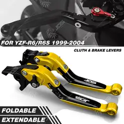 For Yamaha YZFR6/YZFR6S/R6/R6S 1999-2004 Clutch Lever Brake Lever Set Foldable Adjustable Handle Levers Motor Accessories Parts