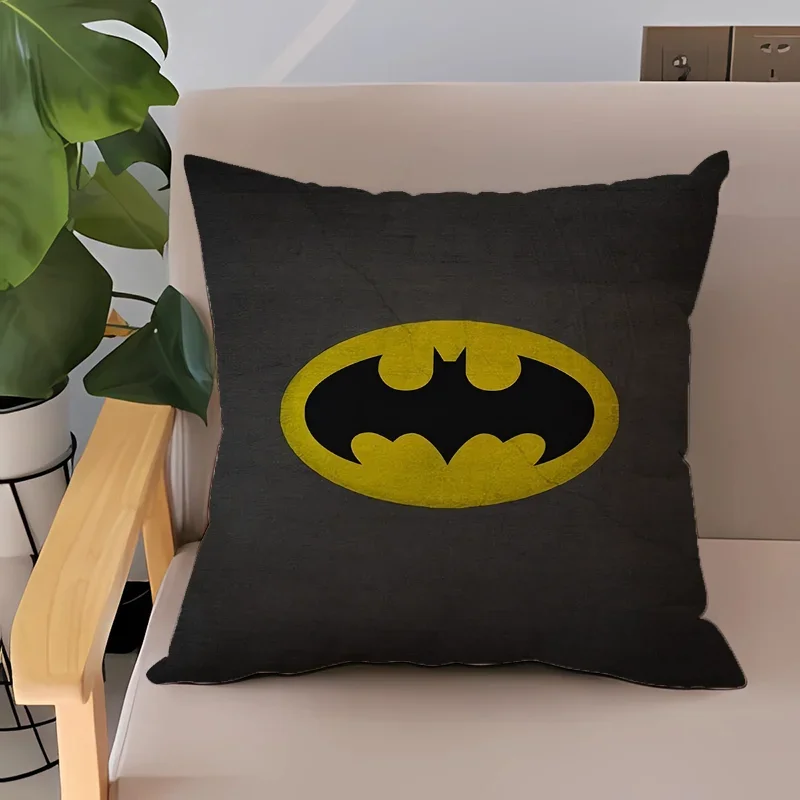 Home Decoration Accessories Batmans Cushion Cover 40*40 Decorative Pillowcase 50x50 Short Plush Car Sofa Cushions Covers Pillow