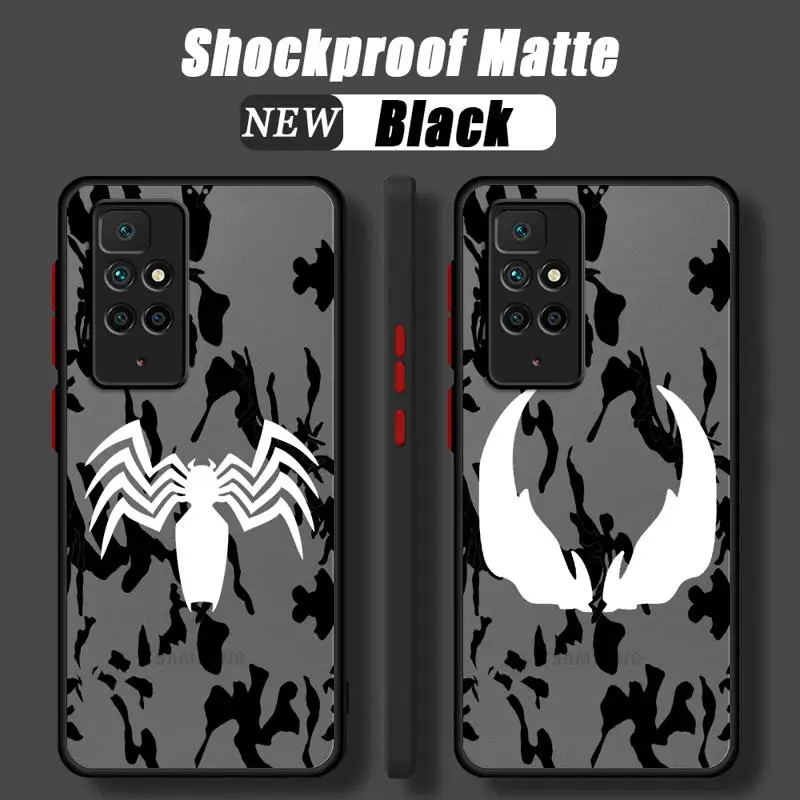 phone cases for Redmi Note 12S 11 case K40 8 10S 11Pro 10 13 8T 9 11S 10 Lite 12 Luxury Cover funda Marvel Spider Man Super Hero