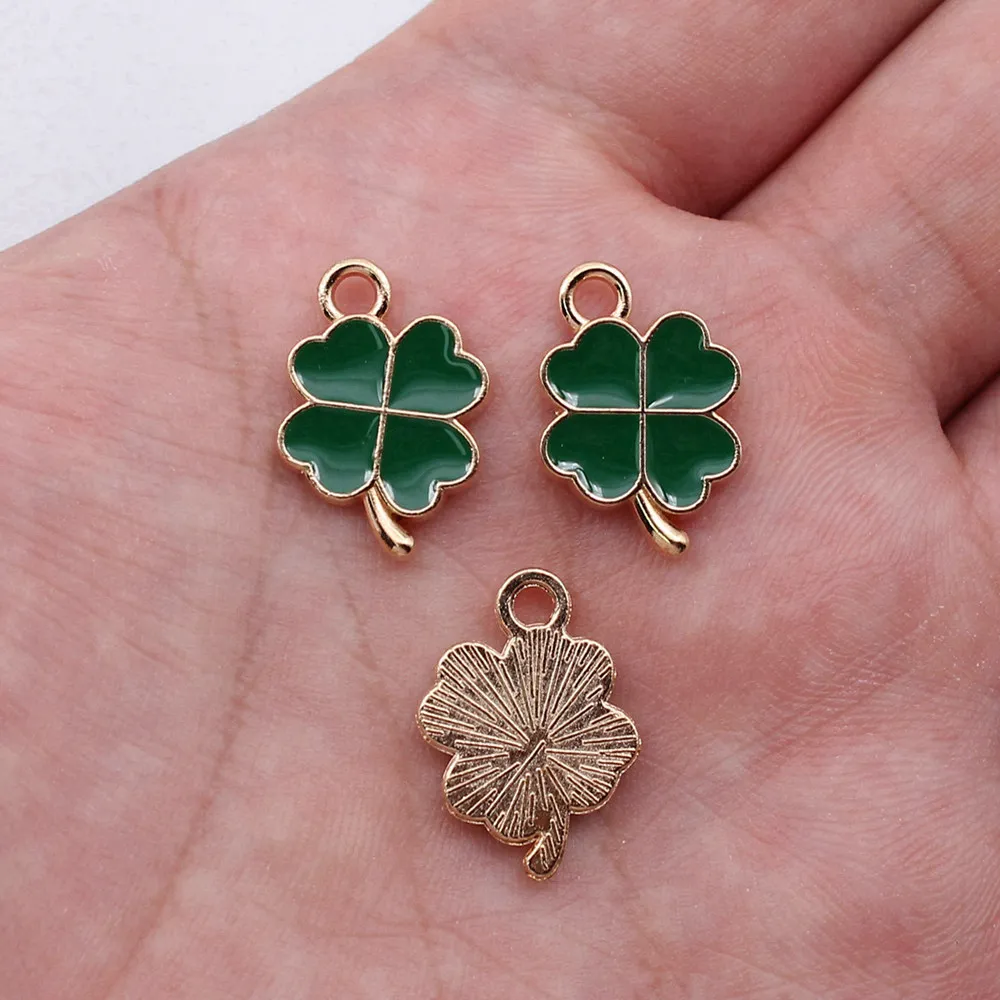 Jewelry Making Four Leaf Clover Charms New In Accessories For Women 10pcs