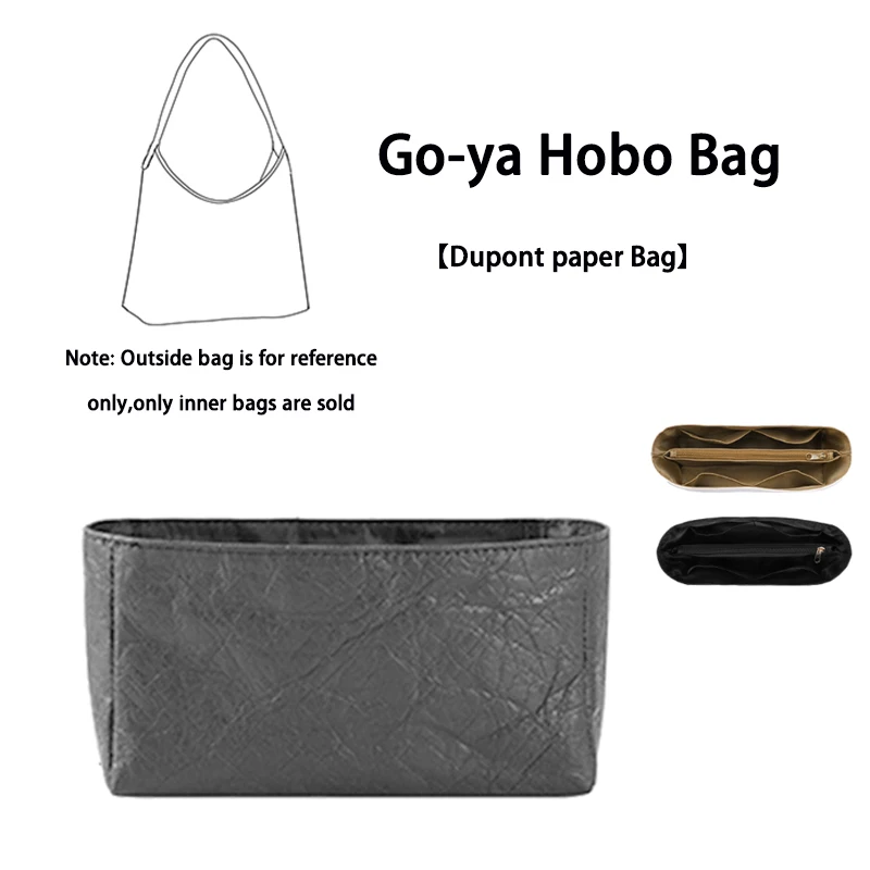 EverToner White Waterproof Bag Organizer For Go-ya Hobo Bag Ultra Light Material Layered Liner Purse Insert Organizer