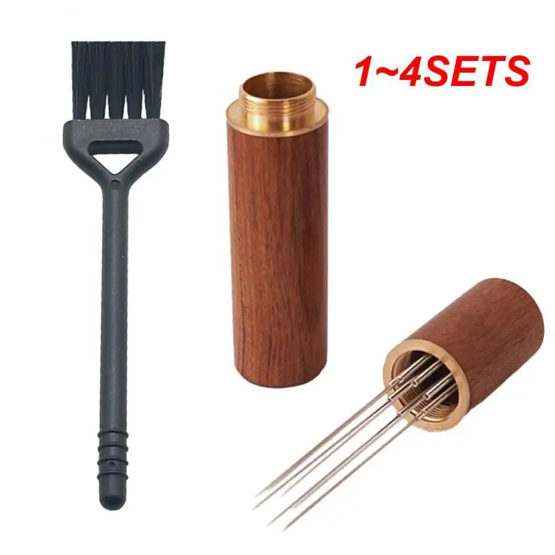 1~4SETS Caking Disperser Caking To Break Up Pin Type Powder Dispenser Powder Disperser Dense Bristles Kitchen Bar Supplies