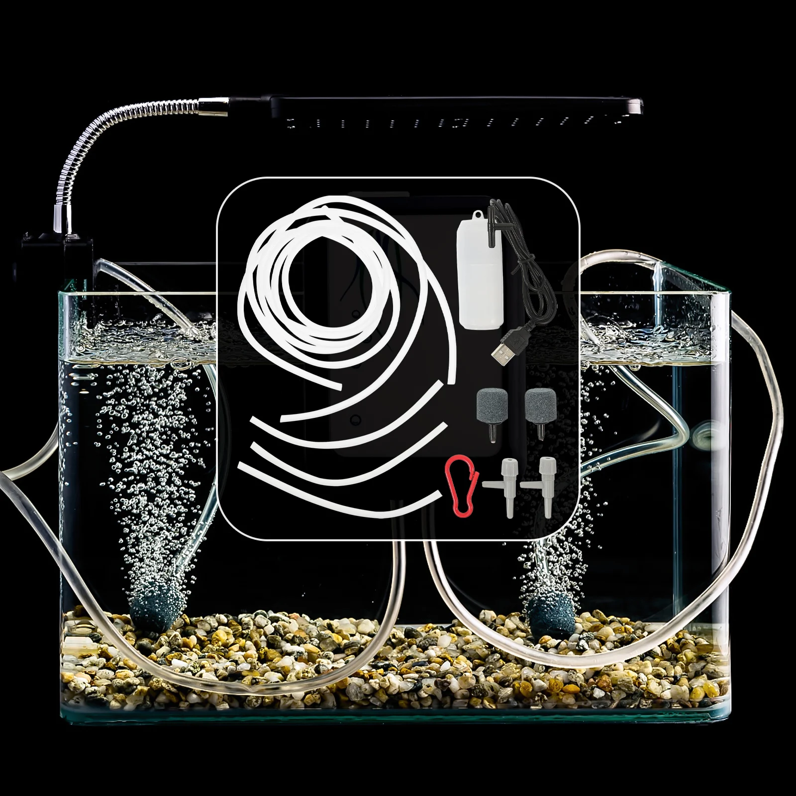 

1Set Professional Aquarium Air Pump USB Design Simple Operation Excellent Craftsmanship Fish Tank Accessory Aquarium Air Pump