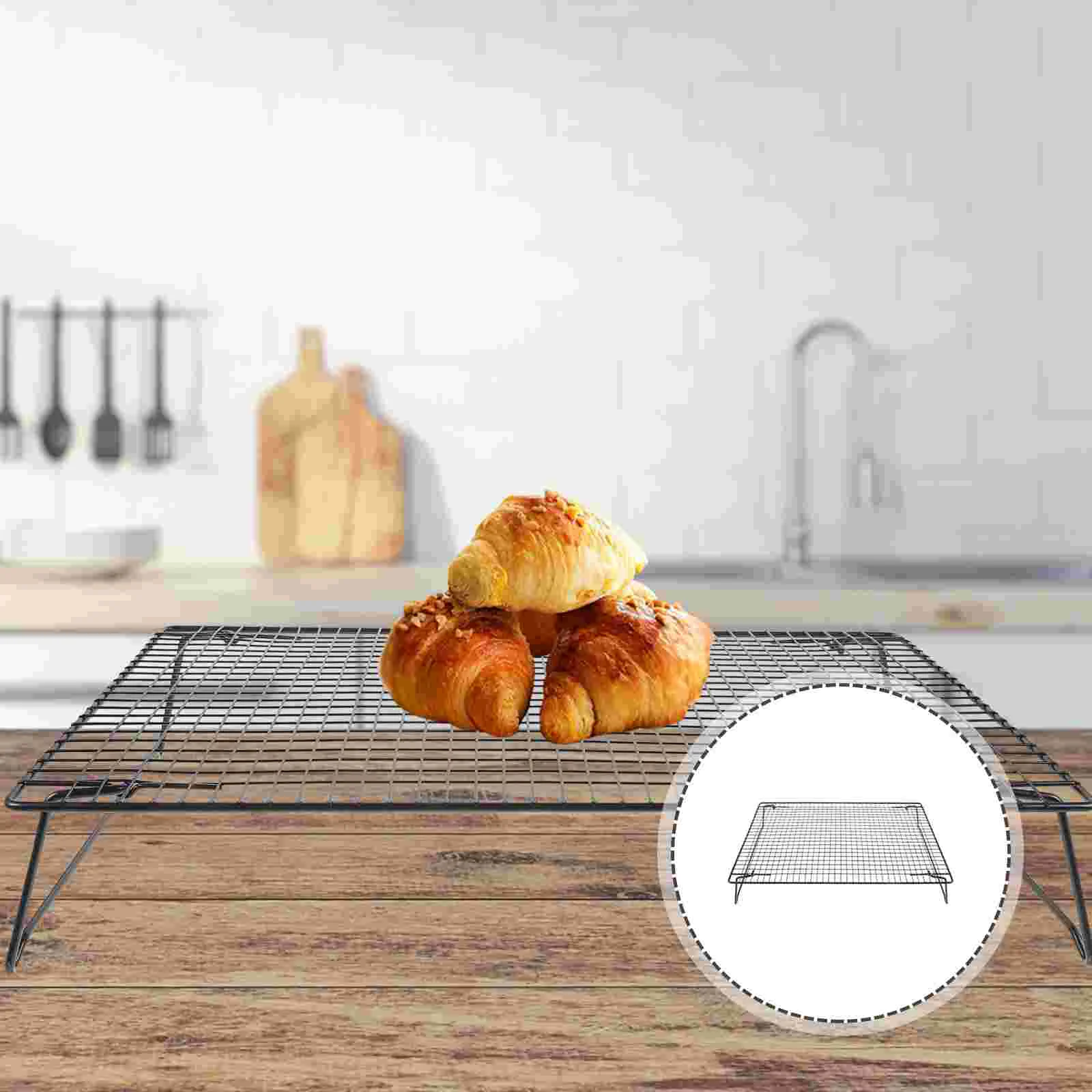 Bread Loaf Pans for Baking Cooling Rack Food Tray Wire Cookie Racks Clothes Drying