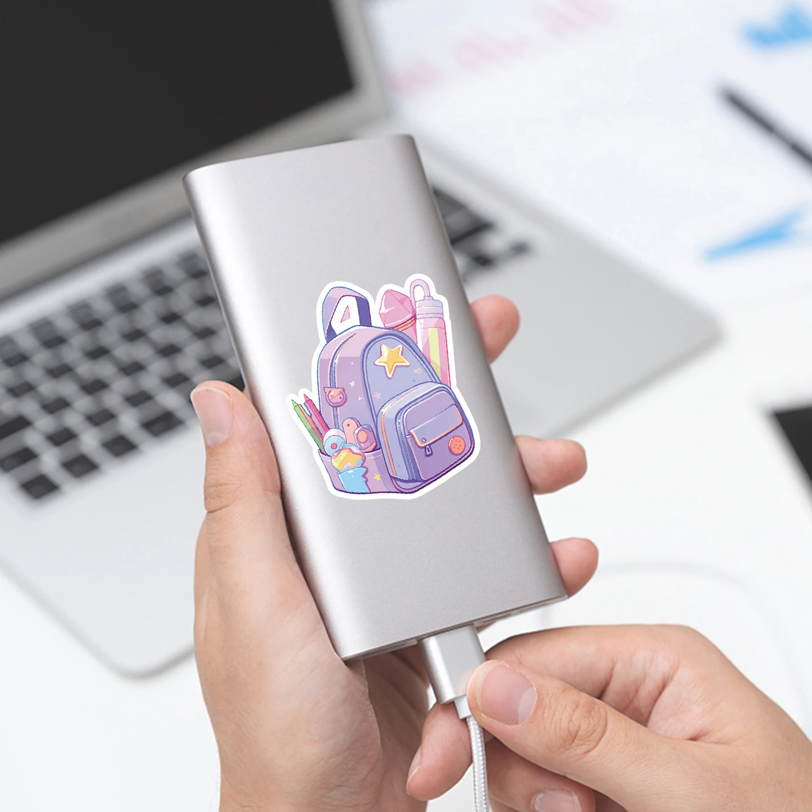 50Pcs Waterproof Graffiti Stickers Durable PVC Material for Creative Stationery Decoration