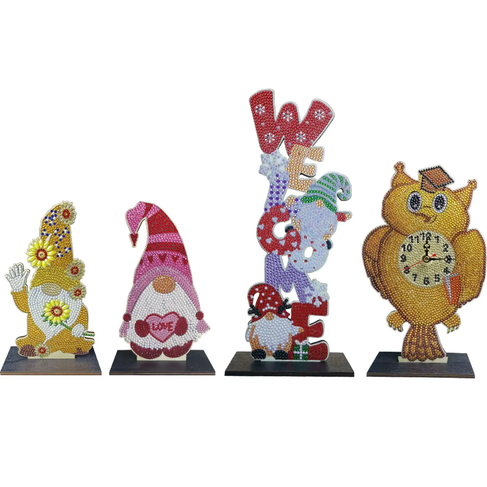 2D طباعة مسطحة عيد الميلاد DIY سطح المكتب الماس الفن أطقم الماس اللوحة سطح المكتب الحلي عدة الماس اللوحة سطح المكتب الزينة