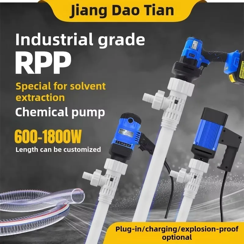 Portable 600W Electric Transfer Pump 220V High Pressure RPP Drum Pump for Automotive