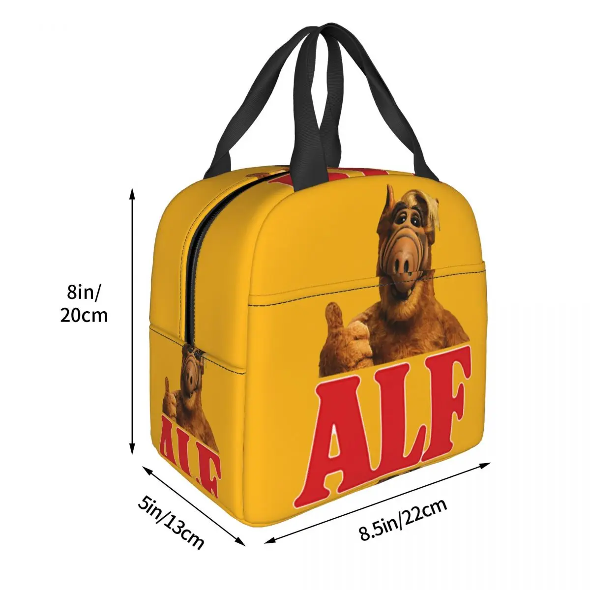 Alf Thumbs Up Lunch Bag Cooler Thermal Insulated Alien Life Form Lunch Box for Women Children School Work Picnic Food Tote Bags