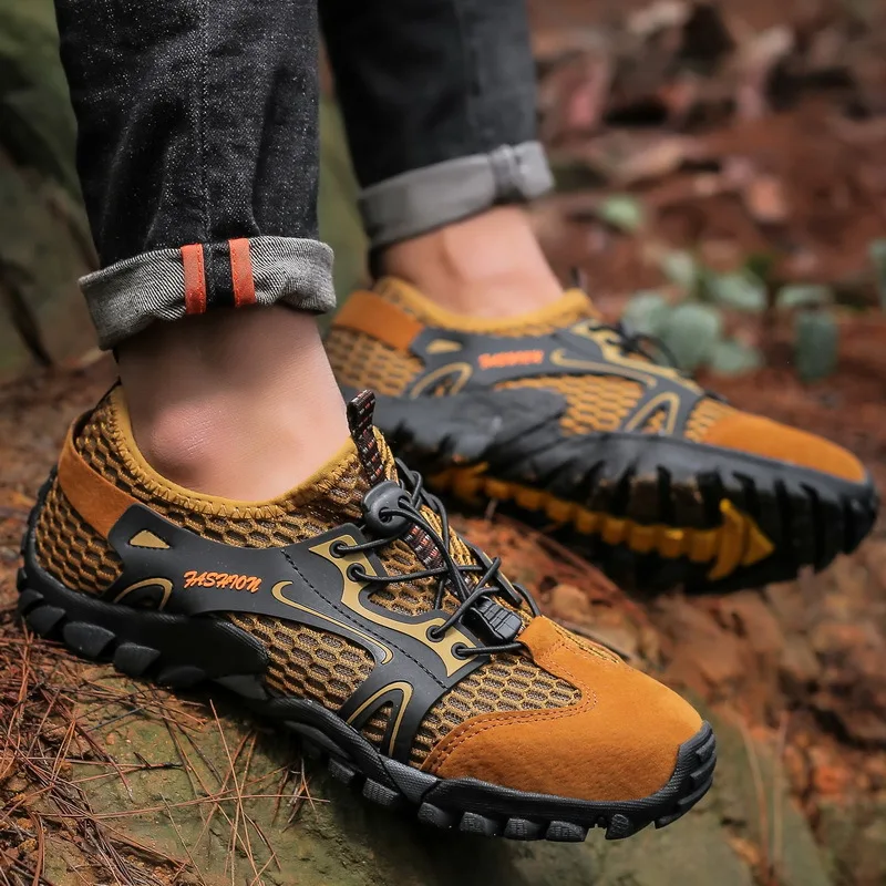 

2025 Wear-resistant Shoes for Men Hiking Shoes Jogging Trekking Sneakers Fast Zapatos Outdoor Hombre Invierno Outdoor Anti-slip