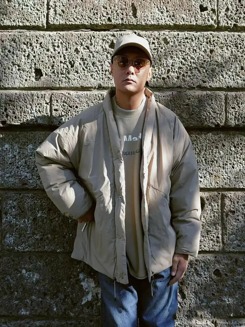 

Ограниченная серия, десять лет, юбилей, Wu Wen Le Mao, спецодежда, дэт, хлопковое пальто, повседневная верхняя одежда для совместного проекта