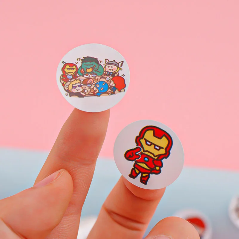 500PCS Black Widow Iron Man DIY Graffiti Originality Stickers Cartoon Anime Figure Image Children's Reward Decoration Sticker