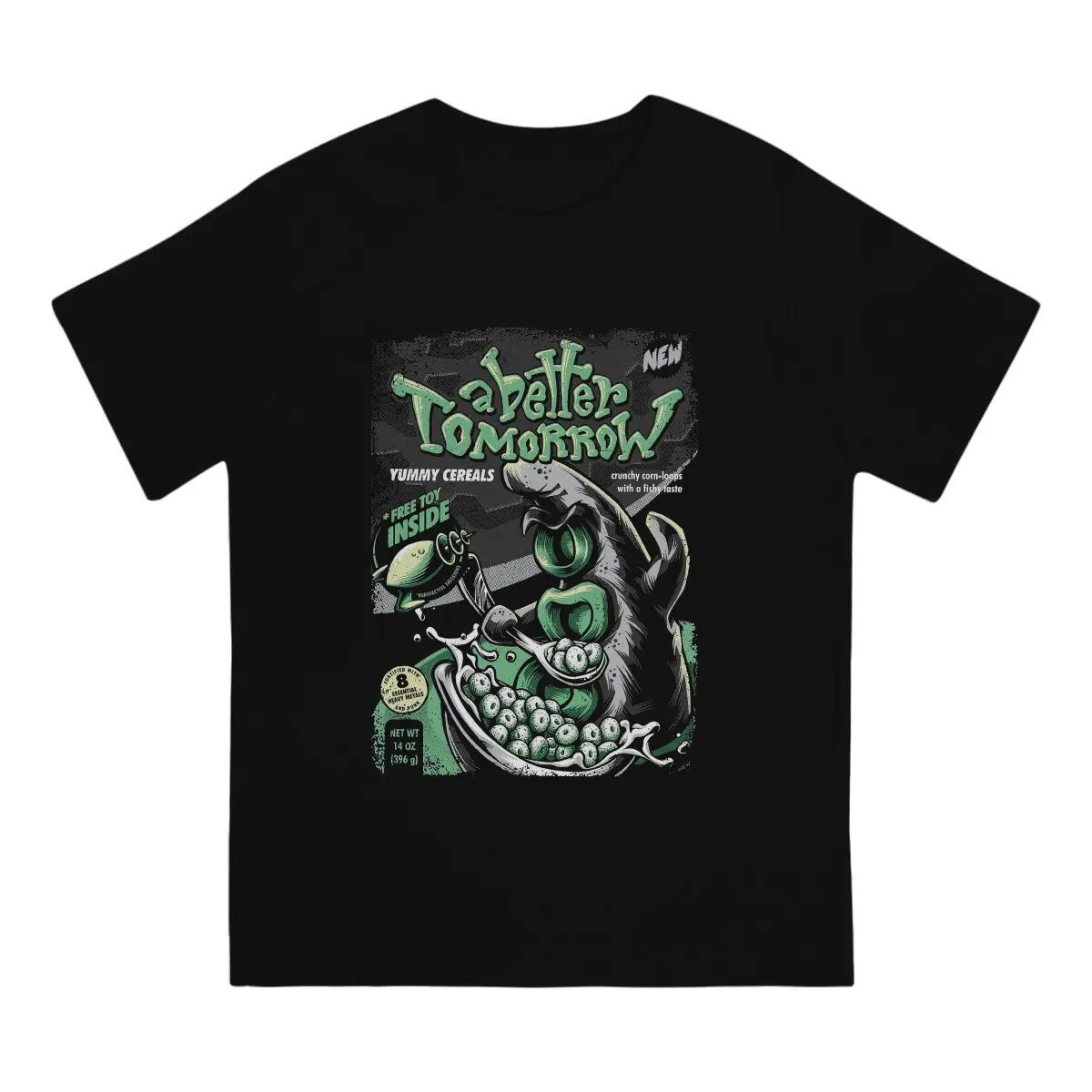 YUMMY TENTACLE CEREALS  Men T Shirt Day Of the Tentacle Lucas Game Hipster Tees Short Sleeve O Neck T-Shirts Pure Cotton