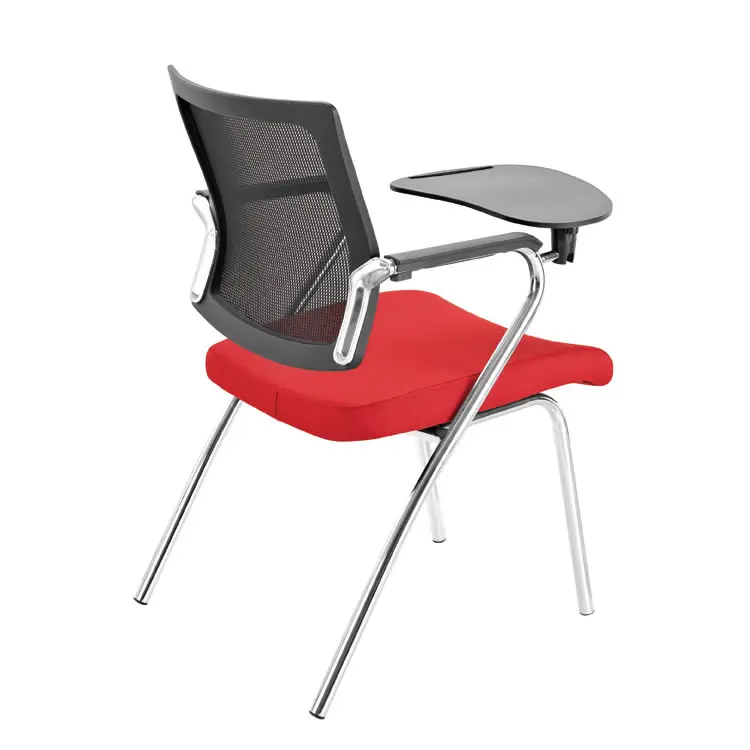 Modern design ergonomic mesh back training chair foldable steel school and office furniture