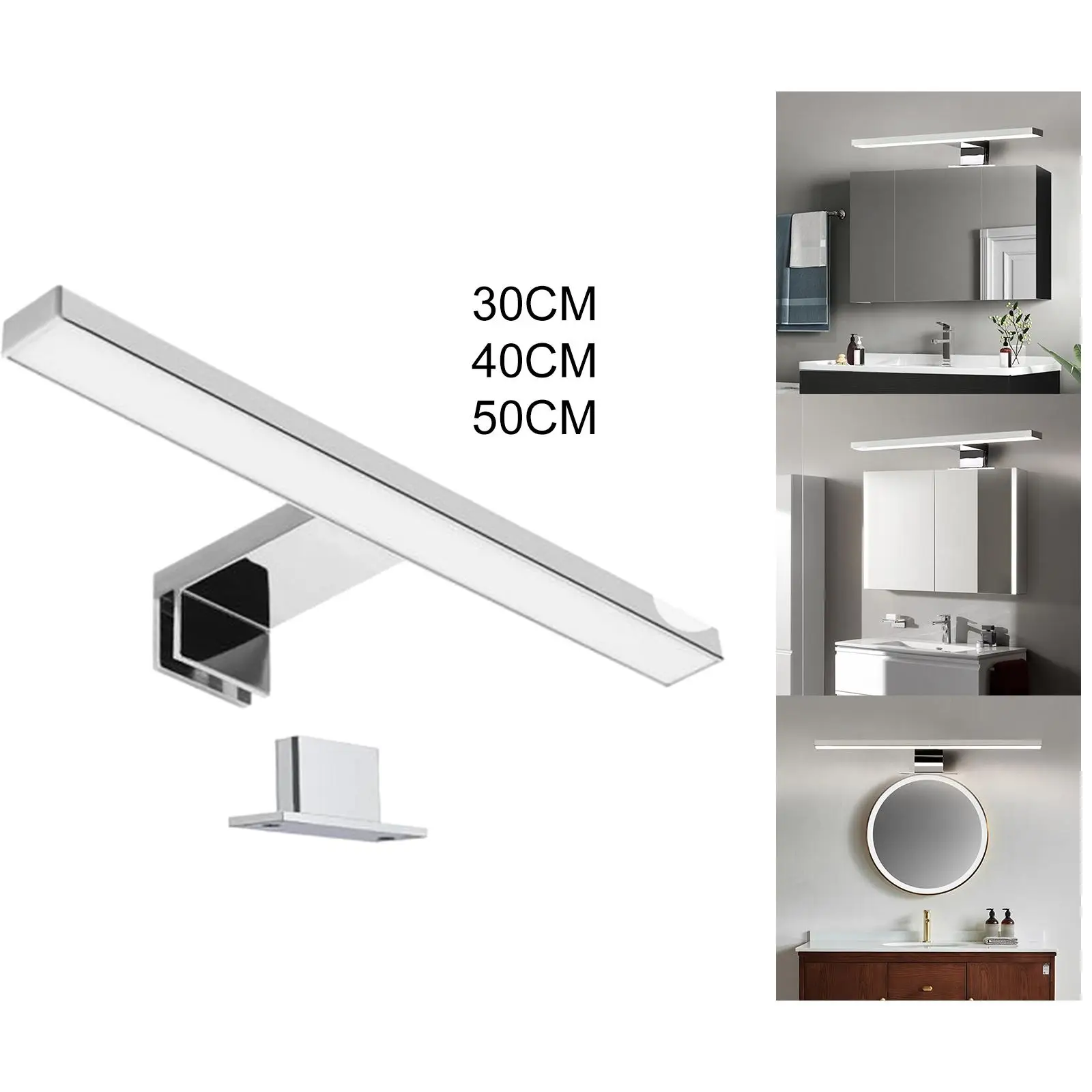 Under Cabinet Lights Anti Fog Bathroom Vanity Bar Light for Mirror Laptop image 5