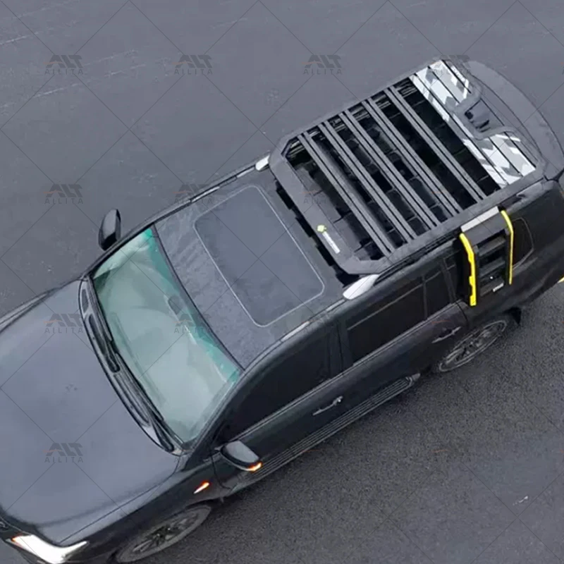 Excellent Craft Aluminum Modified Roof Luggage Rack Platform Side Ladder Awning Camping Side Bag for Lexus LX 570 Accessories