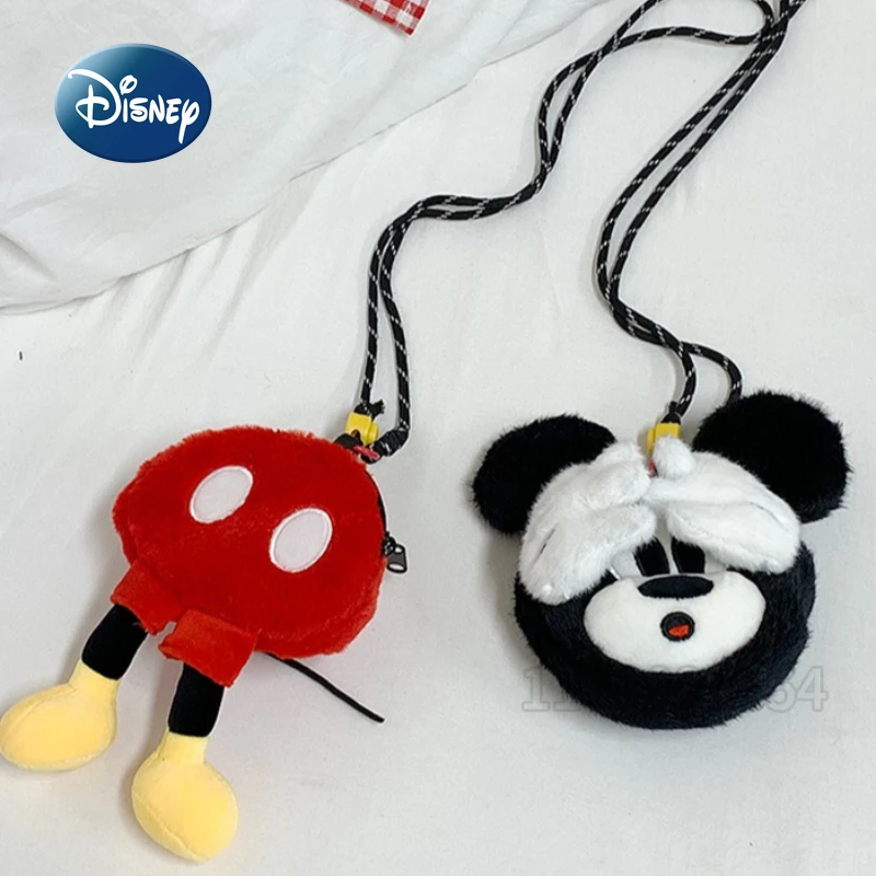 Disney Mickey New Mini Children's Bag 3D Cartoon Cute Children's Coin Purse Fashion Trend Mini Casual Shoulder Messenger Bag