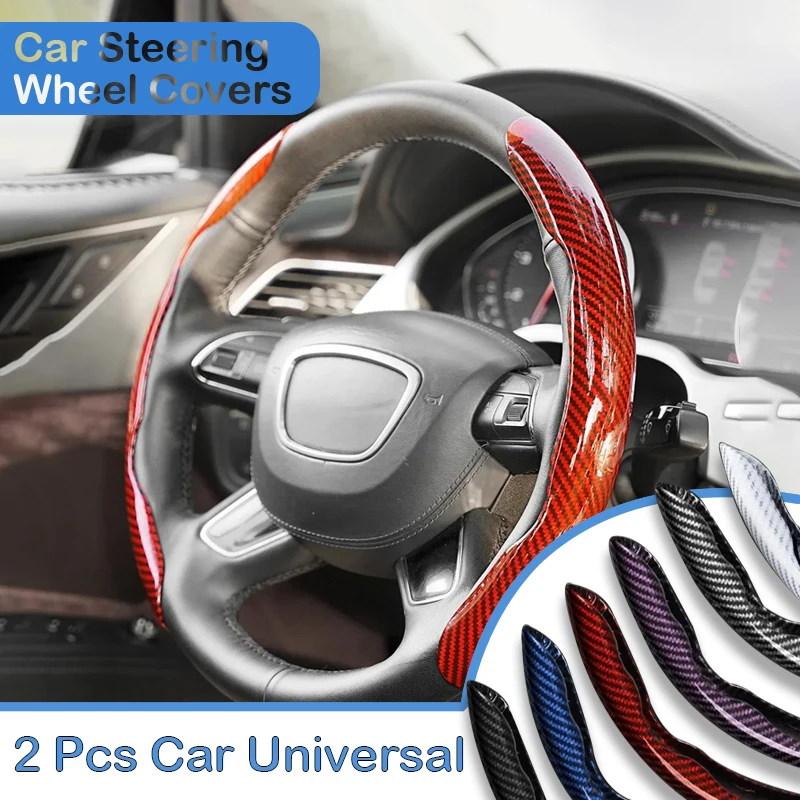 

Car Steering Wheel Covers For Audi A6 C8 S6 RS6 A3 8Y S3 RS3 A8 S8 RS8 D5 A7 S7 Q7 SQ7 4K Q8 SQ8 E-TRON Auto Interior Protector