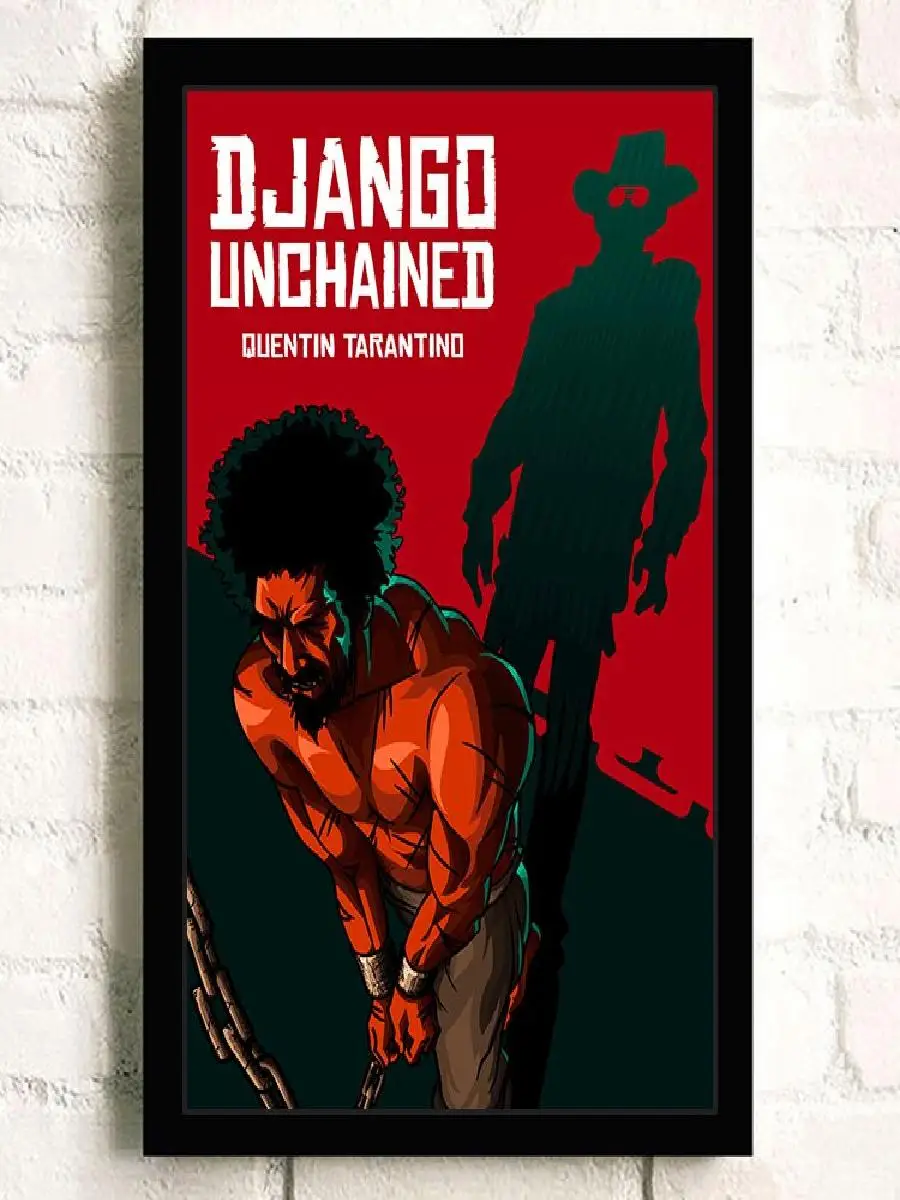 فيلم رعاة البقر الغربي غير المقيد ، فيلم HD للجدار ، فيلم جائزة أوسكار ، ملصق ديكور ، دجانجو #2