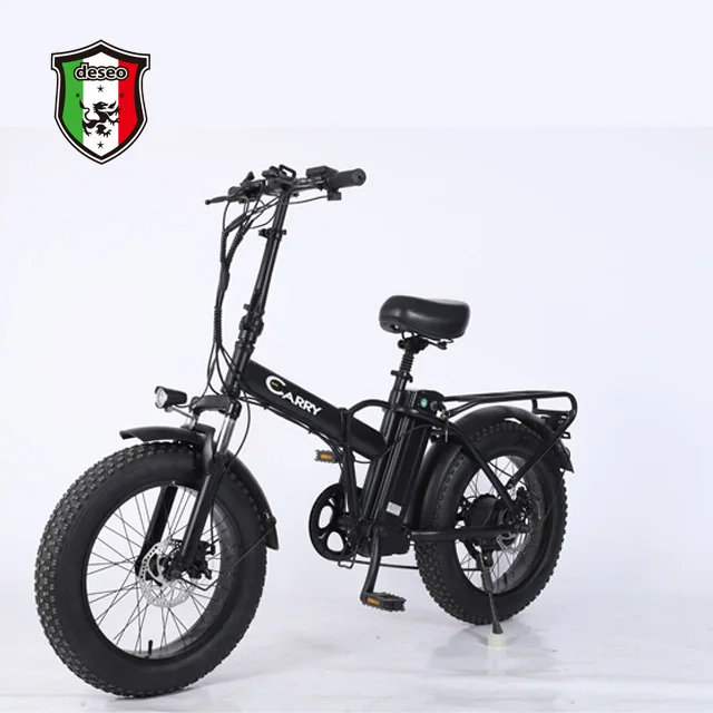 

48V 500W Rear Lithium Battery Motor 20 Inch Iron Frame Portable Folding 7 Speed Rear Snow Bike Central Motor Chinese Bicycle