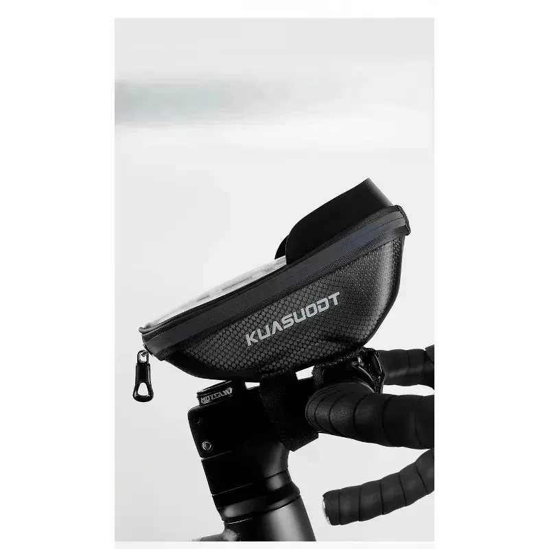 

New for Waterproof Touch Screen Bicycle Front Frame Bag Hard Shell Bike Pouch Phone Case Light Barrier Cycling Accessories