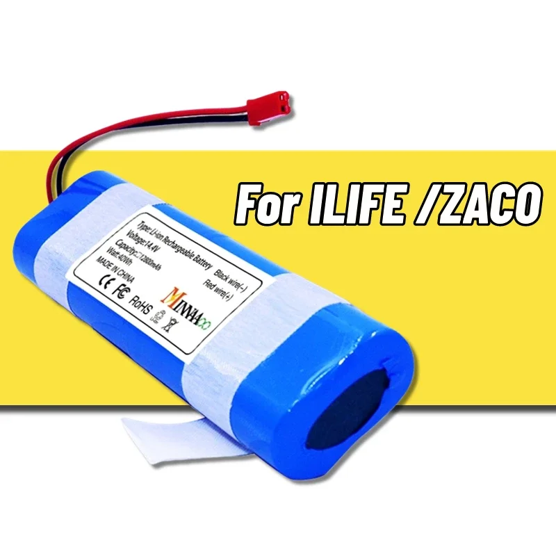 14.4V 6800mAh 9800mah Good Quality Battery For ilife V50 V55 V8s V3sPro V5sPro V8s X750 Robot Vacuum Cleaner