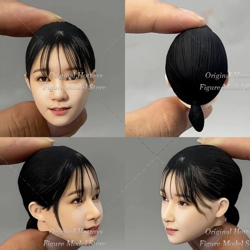 1/6 Scale Female Soldier Head Sculpture HASHIMOTO MOCA Japanese Model Head Carving For 12-inches Action Figure Doll Toys